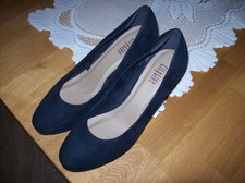 Cityline dkl.blauer Pumps, Gr. 40, 1x getragen