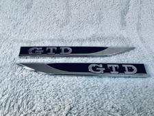 VW GTD Emblem Schriftzug Kotflügel GOLF Polo 5 6 7 V VI VII MK5 MK6 MK7