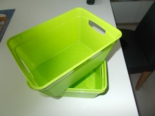 schöne Aufbewahrungsbox / Kühlschrankbox Kühlschrank Organizer 3er Set grün neu 