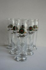 6 Justus Weißbiergläser 0,5 Liter Weizengläser =Justus Hildebrand = Pfungstädter