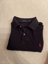 Ralph Lauren Herrenpoloshirt Schwarz Größe L
