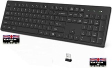Jelly Comb 2.4ghz Slim Backlit Funk Tastatur mit USB Nano Empfänger (d31)