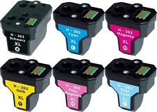 6x XXL PATRONEN für HP363 C6150 C6180 D6160 C6280 C7250 D7160 D7260 D7360 D7460