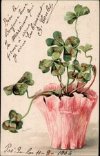 AK Blumen Künstler, Blumentopf Klee, Kleinformat