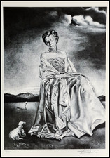 SALVADOR DALI * Portrait of a.* 50 x 35 cm * signed lithograph*limited # 185/350
