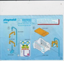 Playmobil 4286 Bauplan City Babyzimmer Nur Bauplan !