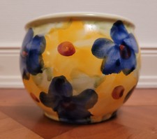 Majoli Line dekorativer Keramik - Übertopf / Blumentopf Handarbeit aus Italien