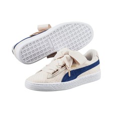 Puma Basket Heart Denim Wn's Damen Sneaker Schuhe 363371 03 beige-blau / EU 38,5