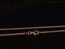 Kette 925 Sterling Silber rose vergoldet rosegold Erbskette Halskette Ø 1,8 mm