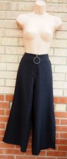 Prettylittlething schwarz oversized Ring Zip High Waist Hosenrock Hose Pants 4