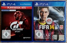 Playstation 4 Zwei Spiele: Fußball FIFA14 & Gran Turismo Driving Simulator