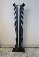 CD DVD Regal Standregal  Metaregal schwarz Vintage *Fuß:  24 x 11,5 cm; H: 87 cm