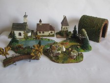 RTS NOCH FALLER PREISER HOLZ HÄUSER BRÜCKE SEE LANDSCHAFT 50er J. MÄRKLIN H0 HO