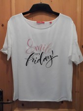 s. Oliver neuwertiges Blusenshirt Gr. L weiß Kurzarm