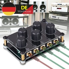 Mini 4 Kanal Line Mixer Live Studio Aufnahmen Passiv Stereo Analog Audio Mixer