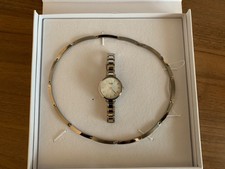 Boccia Set mit Armbanduhr und Halskette aus Titan - silber