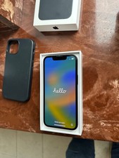 Apple iPhone 13 mini, 128GB - Mitternacht A2628 (GSM) wie neu, MacSafe Ledercase