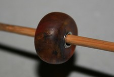 Original Trollbeads -  Giant Chubby Matte Amber Bead -  New