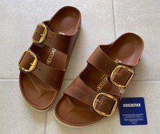 Birkenstock Arizona Big Buckle Cognac Pantolette 40 „NEU“