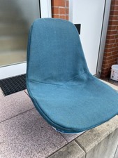 Herman Miller Eames sitzbezug hopsack Vollpolster Wire chair Blau Vitra LKR-1