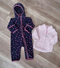 Kleidungspaket Mädchen Fleeceoverall Tchibo Gr. 62/68, Jacke Gr. 74