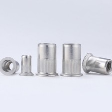 Nietmuttern Flachkopf A2 304 Edelstahl Nietmutter M3 M4 M5 M6 M8 M10 M12 Neu