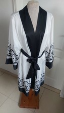 Tolles H&M Kimono Badekleid Morgen Mantel Satinartig Größe L