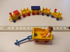Playmobil Spielzeug Zug Mini Leiterwagen, mit Puppe, 7 Teile - Puppen Haus