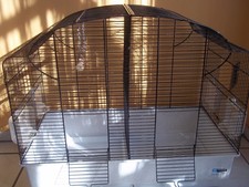 Ferplast Vogelkäfig mit Trenngitter Canto 71 x 38 x 60,5 cm ergänztem Zubehör