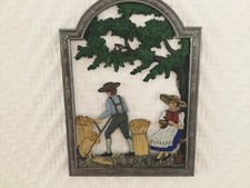 4 Zinnbilder für die Wand, Vierjahreszeiten.