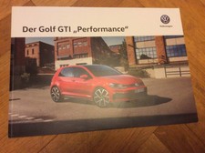 VW Golf GTI Performance VIP Brochüre von 7/2019 RAR