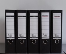 5 Ordner FALKEN Vintage Büro Ablage Industrial Design Aktenordner 7,5 cm / A4