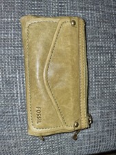 Fossil echtleder Geldbeutel Portemonnaie Grün Rarität top Zustand ♡♡♡