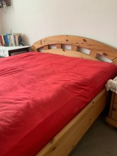 Schlafzimmer komplett Kiefer massiv - gelaugt geölt - gebraucht
