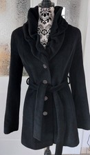 Mantel arte, schwarz, Luxus, klassisch, elegant, Wolle/Seide, Gr. 36