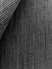 Gardinenstoff Fenster Vorhangstoff Stoff Meterware grau dunkel basalt Höhe 3 m