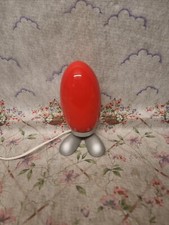 Vintage 90s IKEA fjorton rot Glas Dino Ei Tatsuo Konno Tisch/Schreibtischlampe