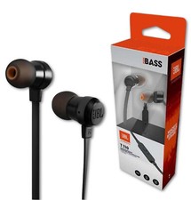 JBL T110 Kopfhörer In-Ear Flachkabel 3,5mm Headset mit Bass Sound Schwarz