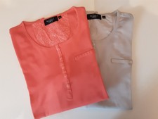 Bexleys Women 2 Shirts große Größe XL/XXL (46,48,Text!) grey und orange