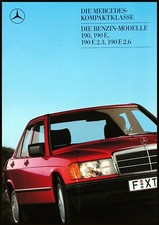 Mercedes-Benz W 201, 190, 190 E, 190 E 2.3, 190 E 2.6 Prospekt  8.1987