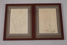 Herkules und Venus Aphrodithe und Herakles Zeichnung Barock um 1680 Mythologie