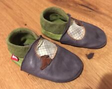 POLOLO Leder-Hausschuh Kinder Krabbelschuhe Igel Gr. 24 / 25