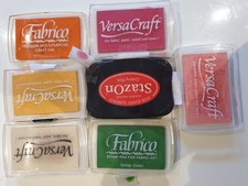 Stempelkissen Set Textilstempel 7 Stück