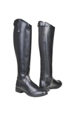 Synthetische Leder Reitstiefel New General Damen HKM schwarz kurz/weit NEU