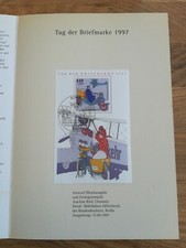 Erstausgabe 1997 Tag Der Briefmarke Historische Postbeförderung