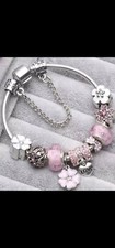 Charms Anhänger Armband Damen kompatibel mit Pandora Moments (18 cm) NEU