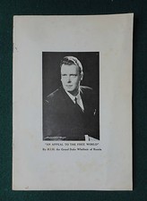 Antik PLAKETTE Großfürst Wladimir Romanow Kaiser Russland Appell um Unterstützung