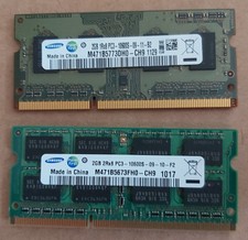 2x Samsung 2GB 1Rx8 DDR2 RAM  PC3-10600S-09-12