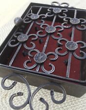 Schlüssel - Brett Metall / Rot Samt Schlüssel Kasten Antik