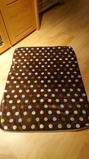 Circo Baby flauschig weiche Fleece Kuscheldecke  75x100 cm Braun gepunktet Fell